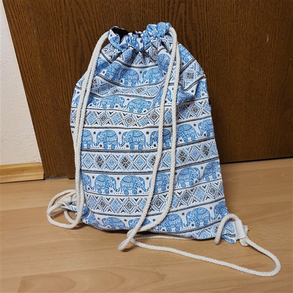 Zugrucksack,  Elefanten, blau