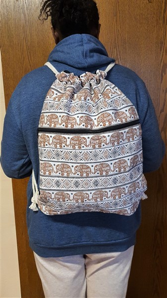 Zugrucksack,  Elefanten, braun