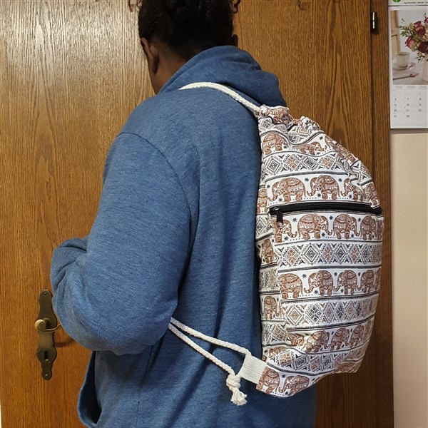 Zugrucksack,  Elefanten, braun