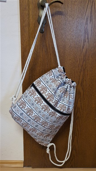 Zugrucksack,  Elefanten, braun