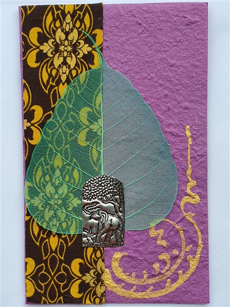 Grußkarte, "Chakra, lila"  