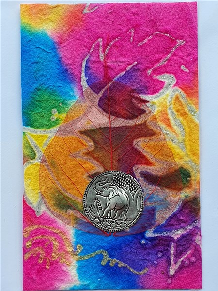 Grußkarte, "Chakra, bunt"  