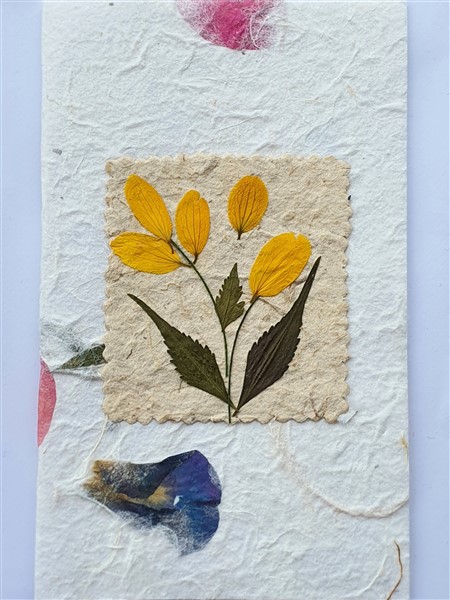 Grußkarte, "gelbe Blumen"