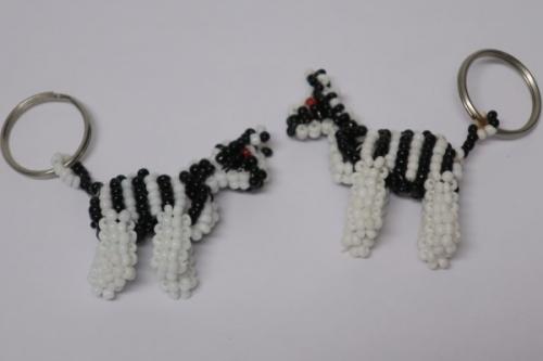 Schlüsselanhänger, "Zebra"