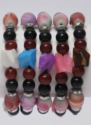 Armband aus Glasperlen, 5 Stück