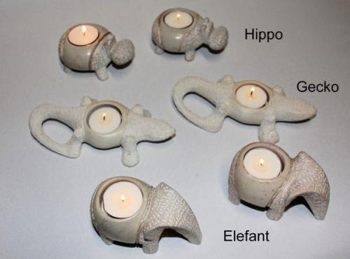 Teelichthalter als Elefant