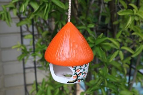 Vogelhaus, orange