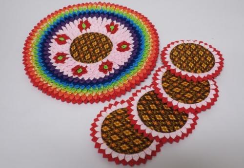 Untersetzer Set, 5-teilig - Kepocko - Aldersbacher-Fairhandels-Brücke