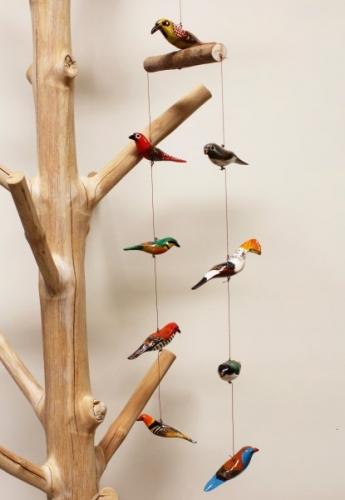 Vogelmobile, bunt